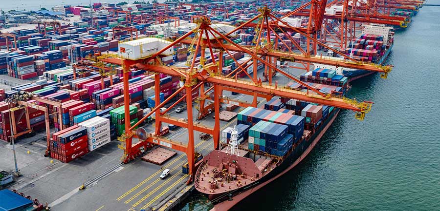 Container ship connecting Visayas to the world's factory floor